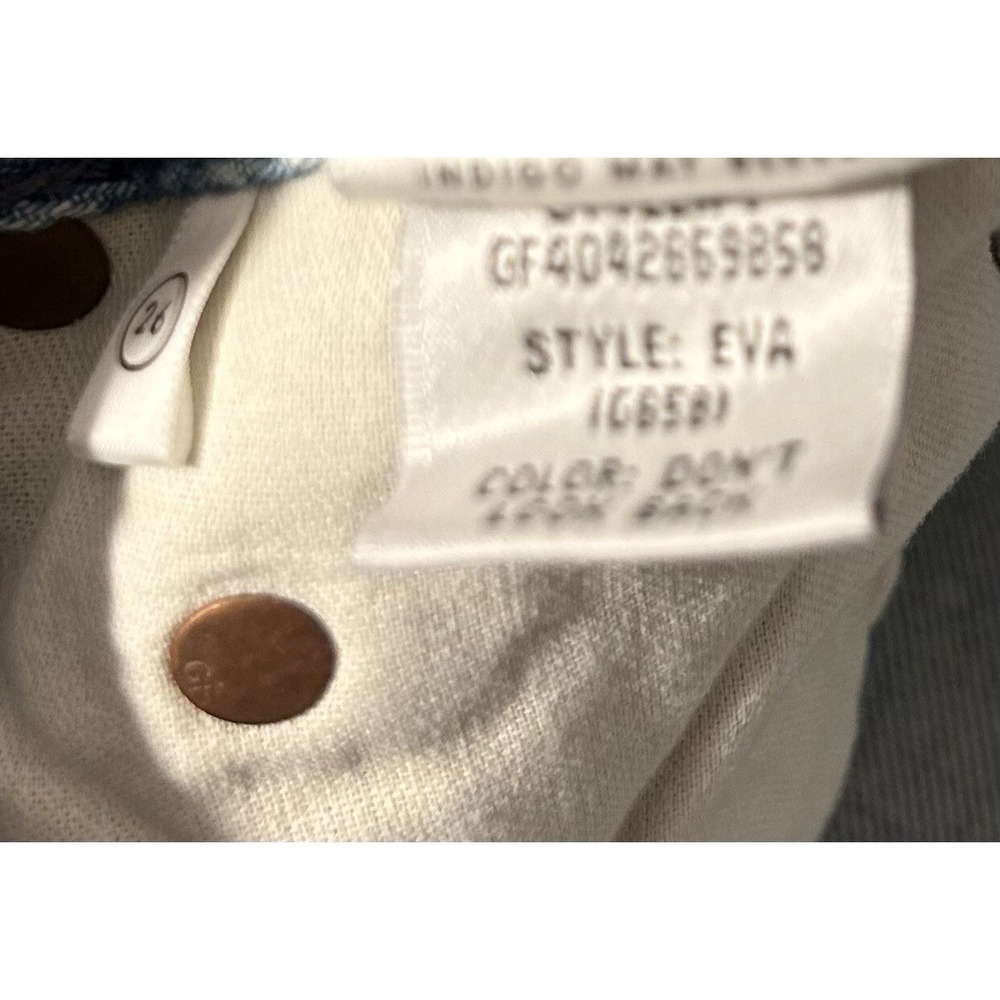 GRLFRND Eva Denim Size 26 A-Line Mini Skirt Button-Fly Women's - Picture 9 of 9